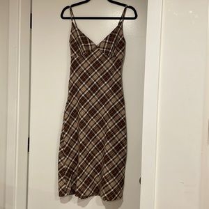 SHEIN TARTAN PRINT CAMI DRESS